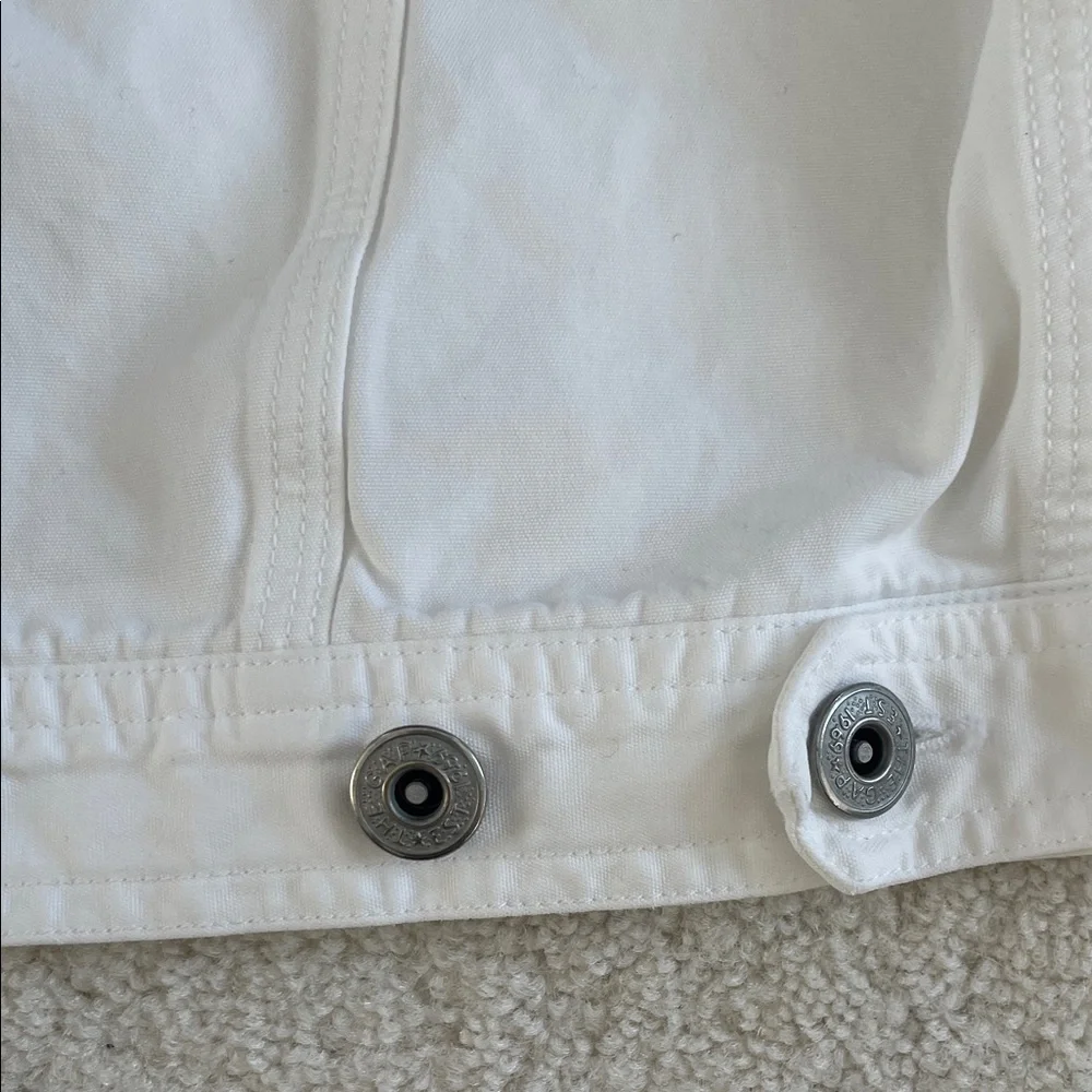 Gap Women's White Denim Jacket size M - Picture 5 of 5